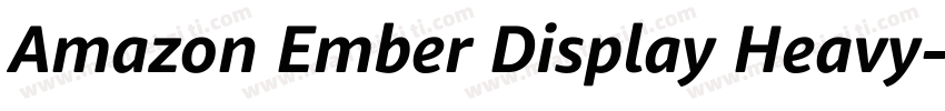 Amazon Ember Display Heavy字体转换